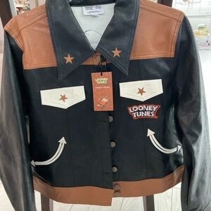 Warner Bros. Looney Tunes Black and White Jacket faux leather